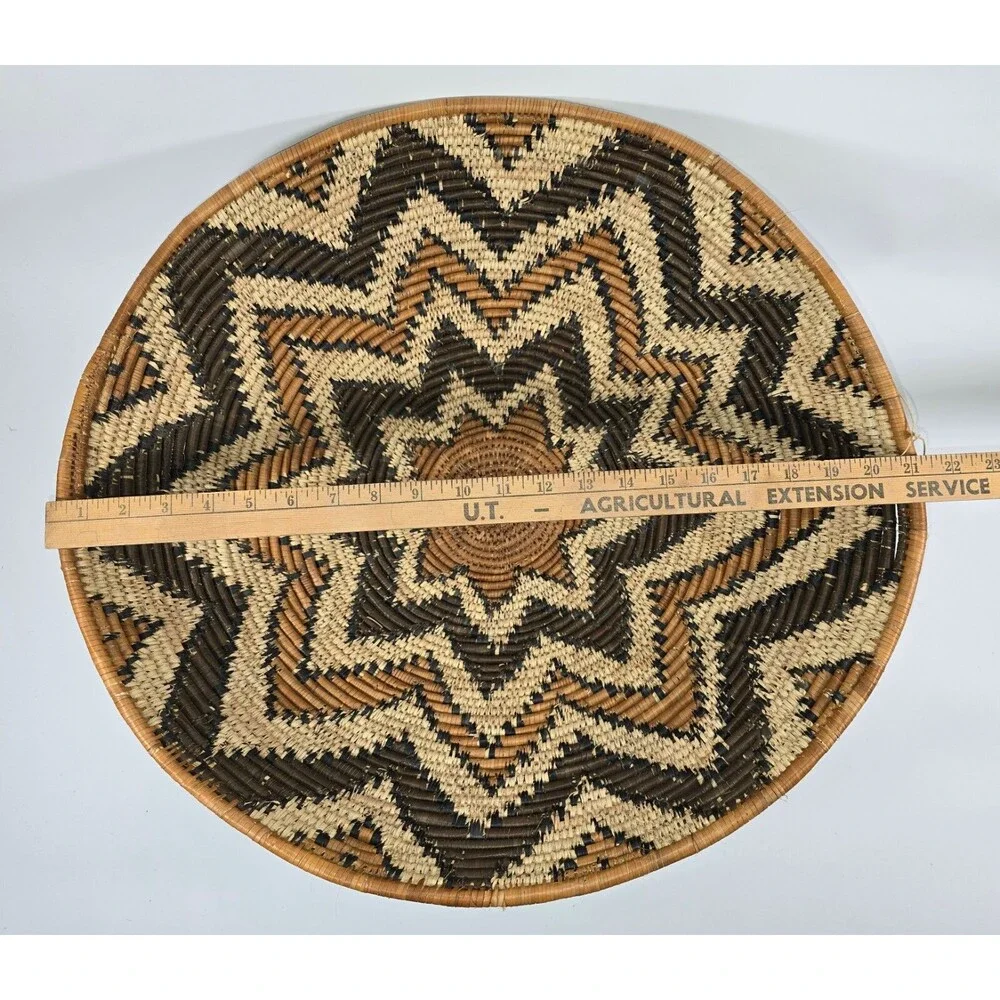 Monumental Zulu Basket Trio –  Vintage Handwoven Signed Documented, Large